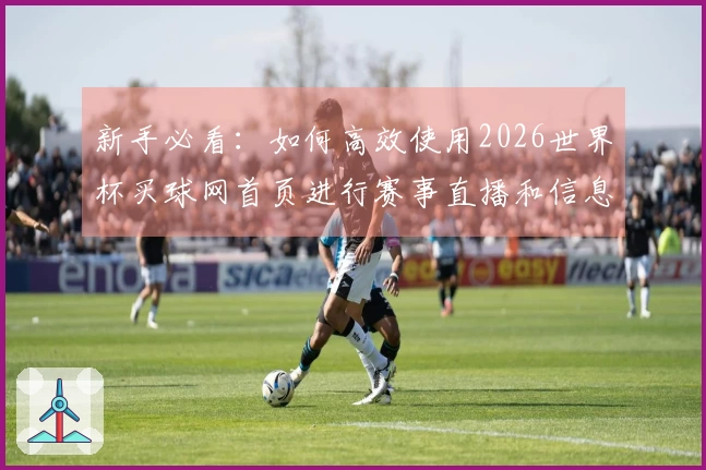 新手必看：如何高效使用2026世界杯买球网首页进行赛事直播和信息获取