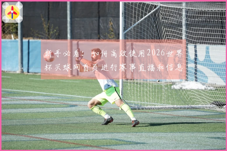 新手必看：如何高效使用2026世界杯买球网首页进行赛事直播和信息获取